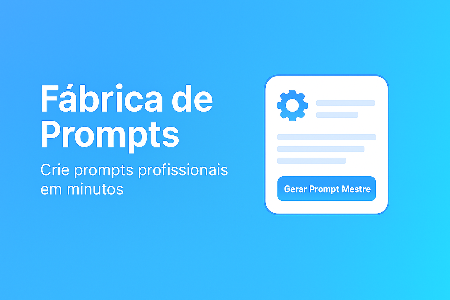 Chegou a Fábrica de Prompts da Danki Code AI: Crie Prompts Profissionais em Minutos